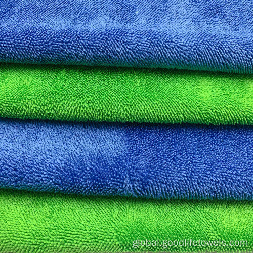 China Microfiber car cleaning thick absorbent twisted wash towel Manufactory